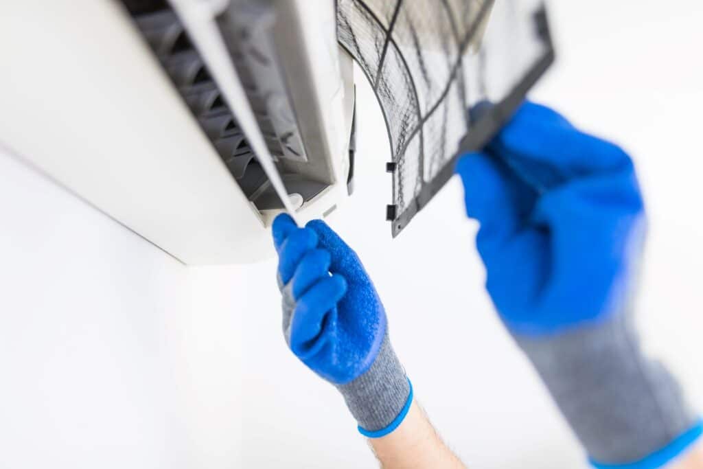 heat pump filter change in Tauranga